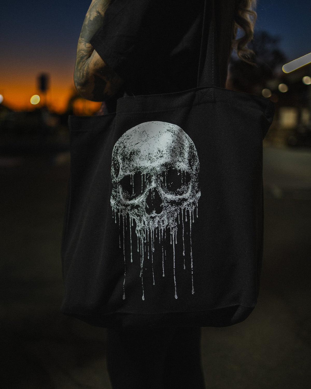 Death Skull Tote Bag