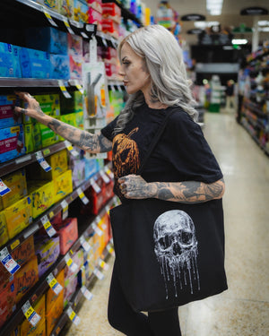 Death Skull Tote Bag
